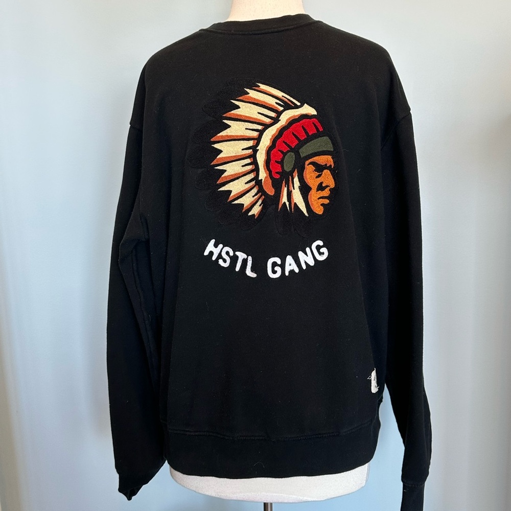 Hustle Gang 8 Bit Crewneck Black Sweatshirt size 2X street wear